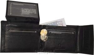 Men's Bifold Leather Wallet, Genuine Leather Billfold Men's Wallet, New Lot of 2 - Image 7
