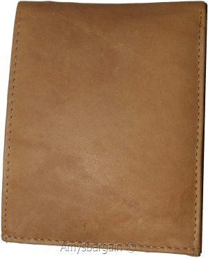 Men's Bifold Tan Wallet Genuine Leather Secure Billfold 6 card 2 ID Men's Wallet - Image 7