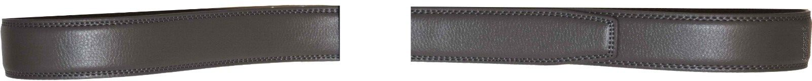 Men’s Gray leather belt strap Size L. 38" strap Genuine leather New Strap only - Image 7