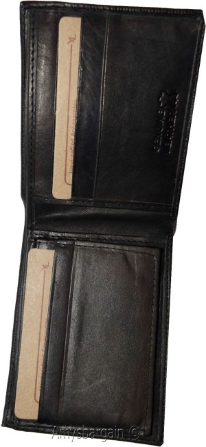 Men's Leather Wallet, Bifold Wallet, Detachable 2 ID 3 Card piece, New Billfold - Image 4