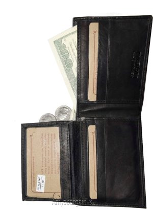 Men's Leather Wallet, Bifold Wallet, Detachable 2 ID 3 Card piece, New Billfold - Image 8