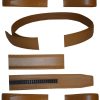 Men’s Leather belt strap, Automatic sliding buckle Auto-lock Strap only