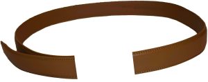 Men’s Leather belt strap, Automatic sliding buckle Auto-lock Strap only - Image 3