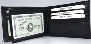 Men's RFID Black wallet 2-in-1 genune leather protect IDs credit cards in box. - Image 18