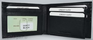 Men's RFID Black wallet 2-in-1 genune leather protect IDs credit cards in box. - Image 8