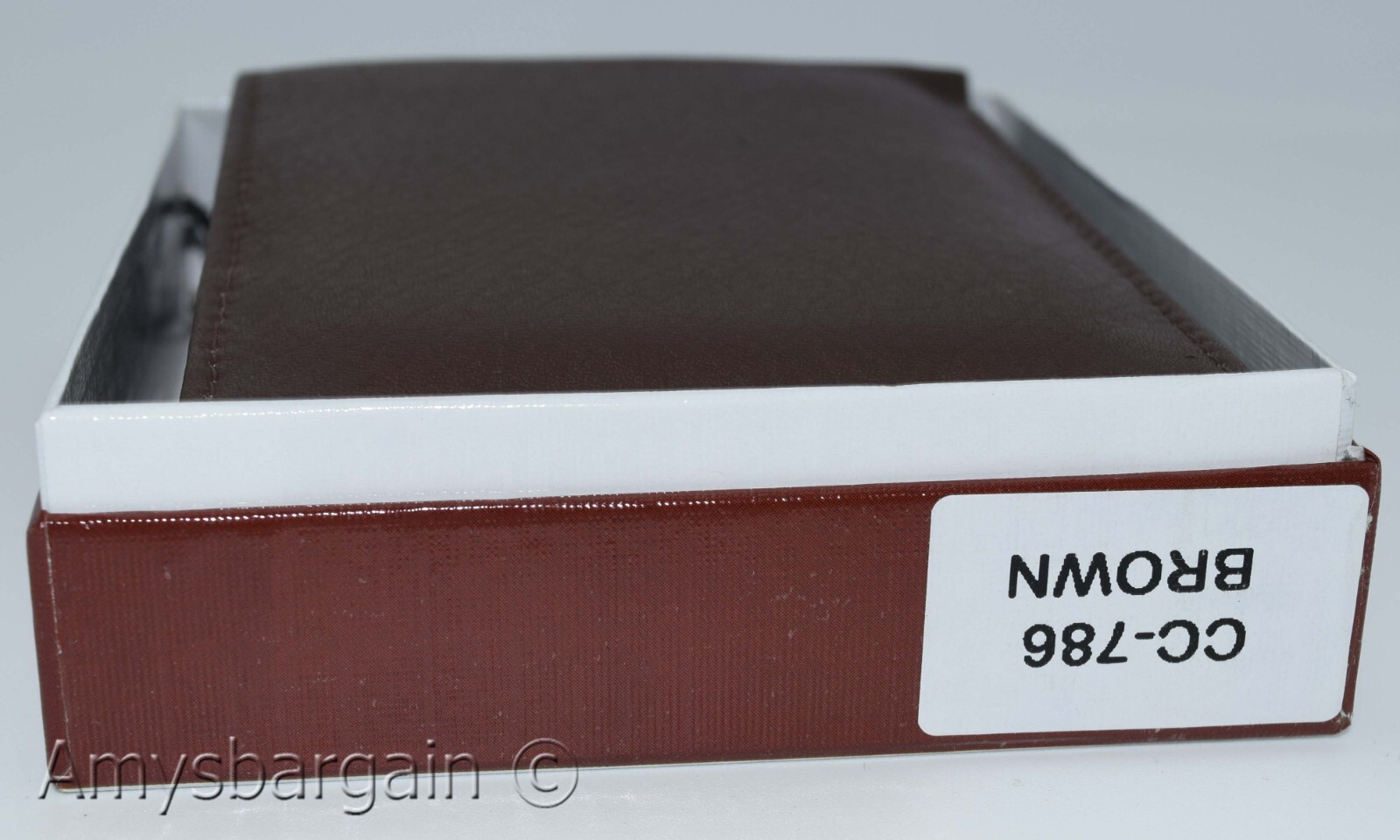 Men's RFID brown wallet bifold genuine leather protect IDs credit cards in box. - Image 16
