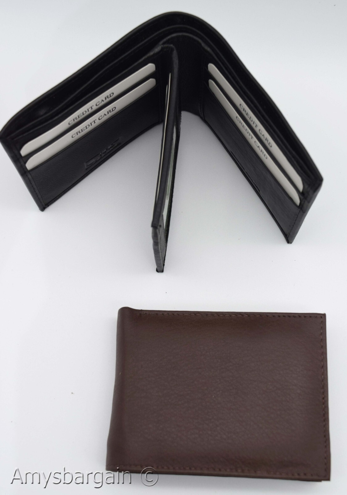 Men's RFID genuine leather bifold wallet protect IDs credit cards+ br new in box - Image 12