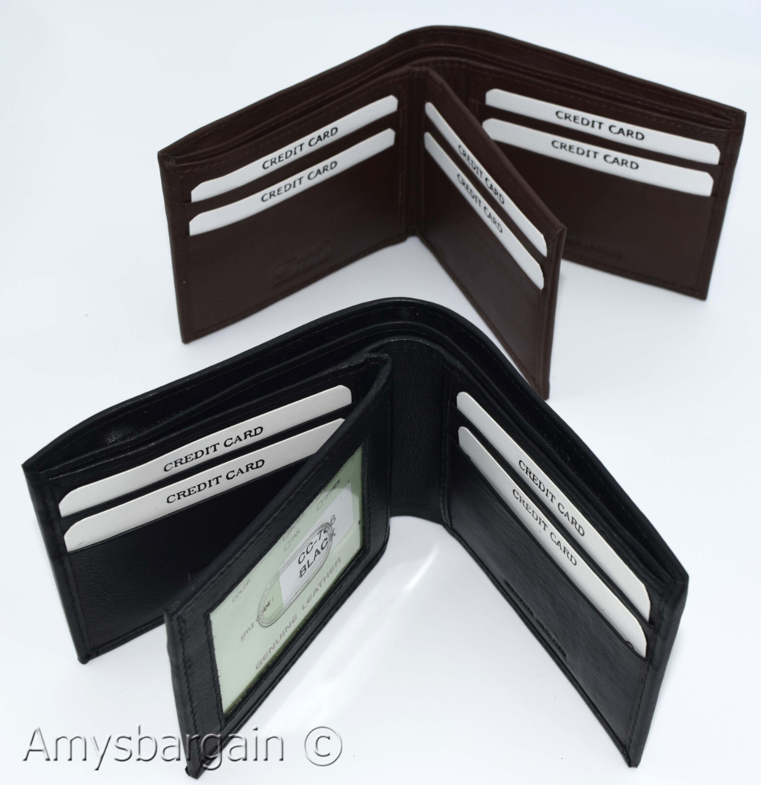 Men's RFID genuine leather bifold wallet protect IDs credit cards+ br new in box - Image 4