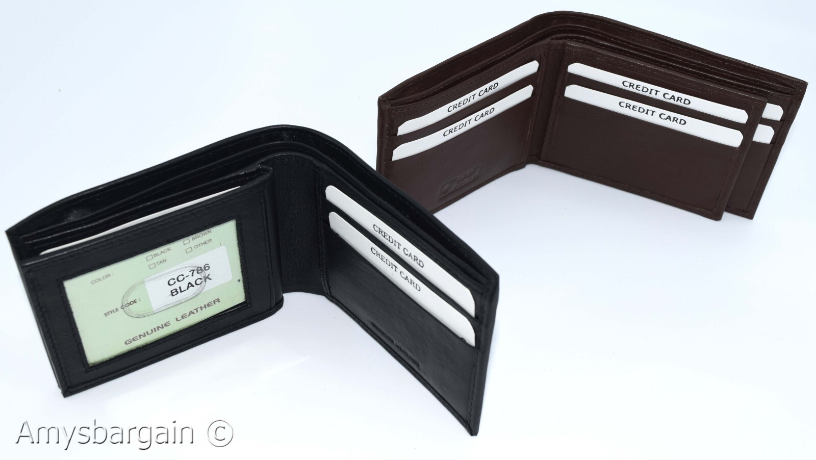 Men's RFID genuine leather bifold wallet protect IDs credit cards+ br new in box - Image 5