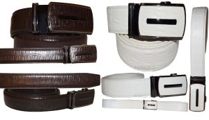 Men's belt alligator skin printed crocodile print leather men's new dress belt - Image 3