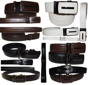 Men's belt alligator skin printed crocodile print leather men's new dress belt