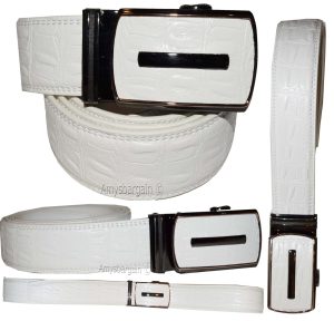 Men's belt alligator skin printed crocodile print leather men's new dress belt - Image 5