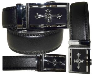 Men’s belt real leather automatic lock dress casual belt fashion belt up 50 inch - Image 12