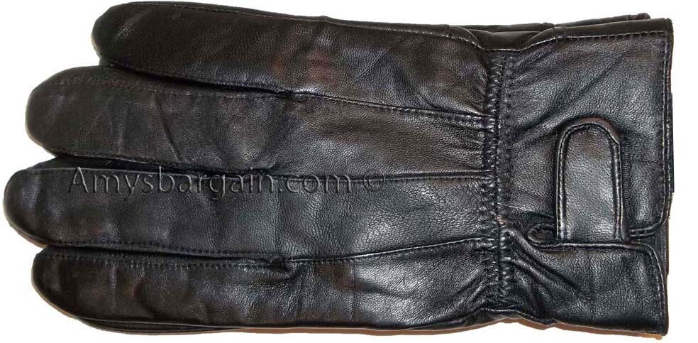 Men's leather gloves, Black Unbranded winter gloves lined warm gloves Brand New - Image 11