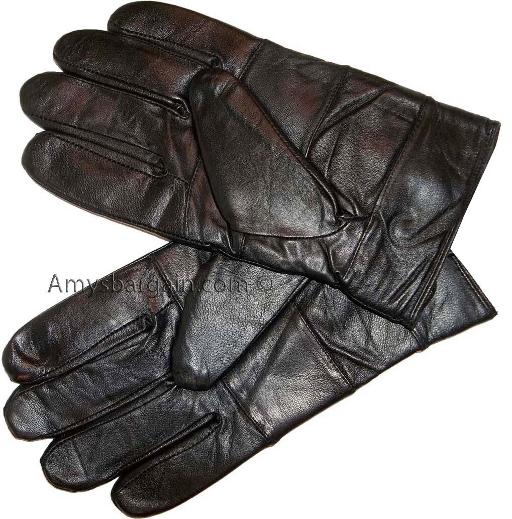 Men's leather gloves, Black Unbranded winter gloves lined warm gloves Brand New - Image 6
