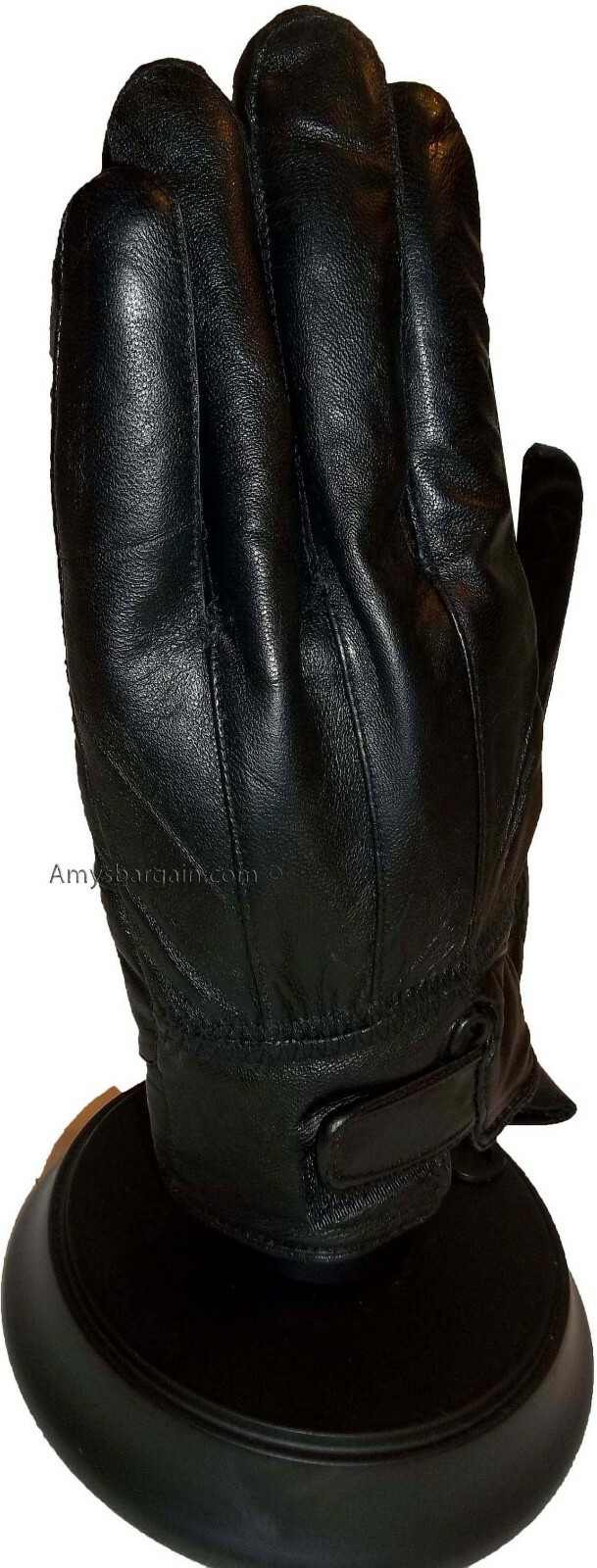 Men's leather gloves, Black Unbranded winter gloves lined warm gloves Brand New - Image 9