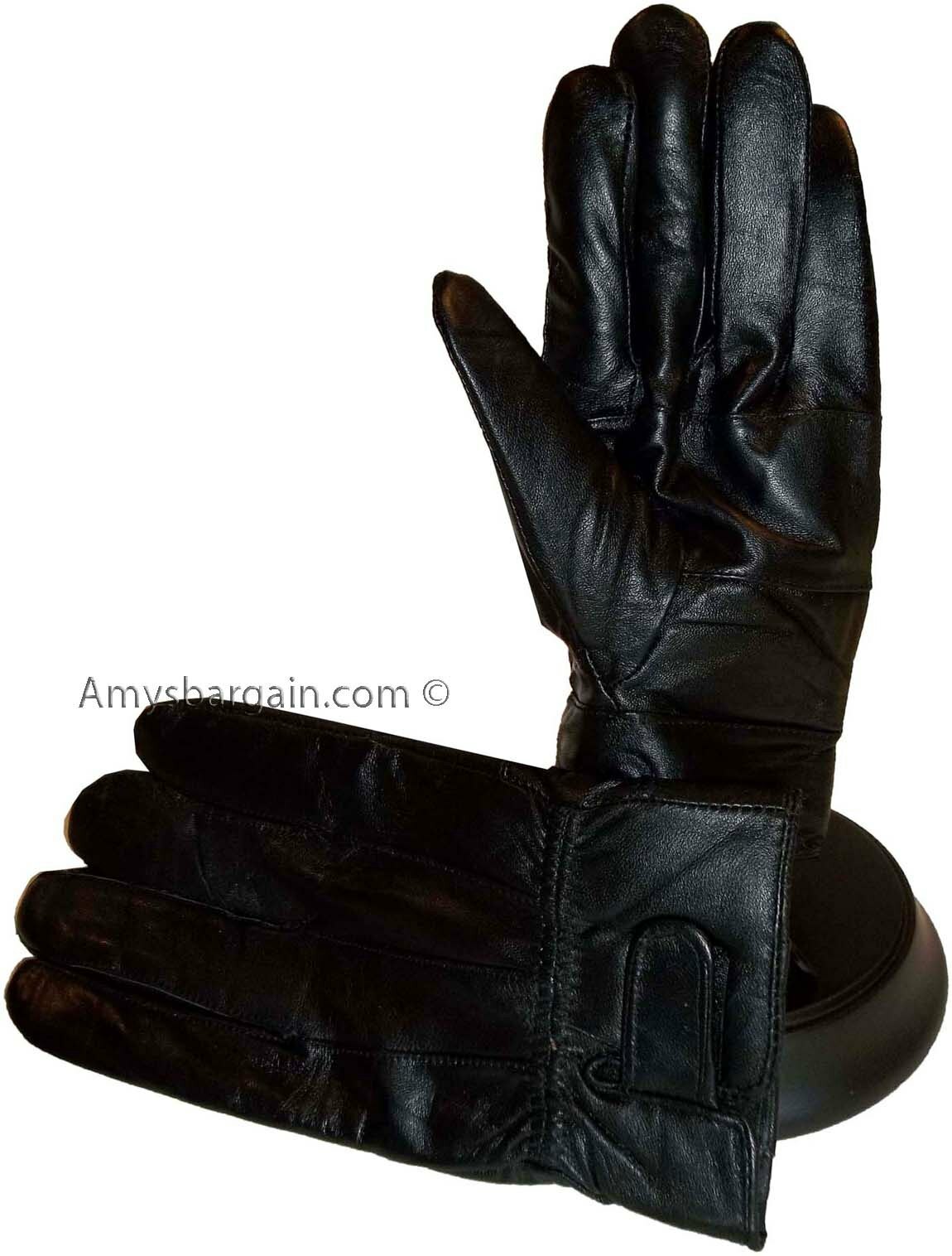 Men's leather gloves, Black Unbranded winter gloves lined warm gloves Brand New - Image 10