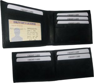 Men's wallet 2-in-1 Genuine Leather man's wallet 3 ID case 3 bill slot ID wallet - Image 11