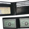 Men's wallet 2-in-1 Genuine Leather man's wallet 3 ID case 3 bill slot ID wallet