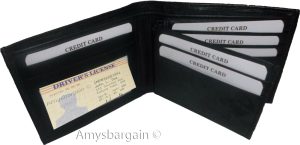 Men's wallet 2-in-1 Genuine Leather man's wallet 3 ID case 3 bill slot ID wallet - Image 13