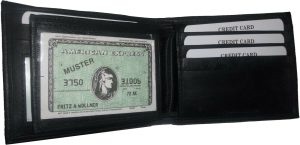 Men's wallet 2-in-1 Genuine Leather man's wallet 3 ID case 3 bill slot ID wallet - Image 9