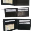 Men's wallet 2-in-1 Genuine Leather man's wallet 3 ID case 3 billfold pockets ID