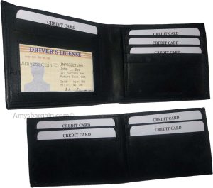 Men's wallet 2-in-1 Genuine Leather man's wallet 3 ID case 3 billfold pockets ID - Image 11