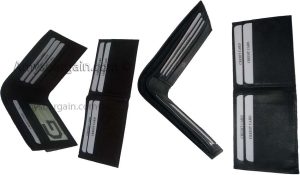 Men's wallet 2-in-1 Genuine Leather man's wallet 3 ID case 3 billfold pockets ID - Image 5
