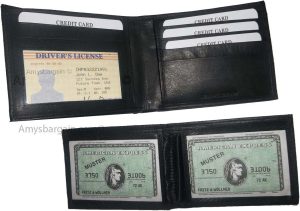 Men's wallet 2-in-1 Genuine Leather man's wallet 3 ID case 3 billfold pockets ID - Image 8