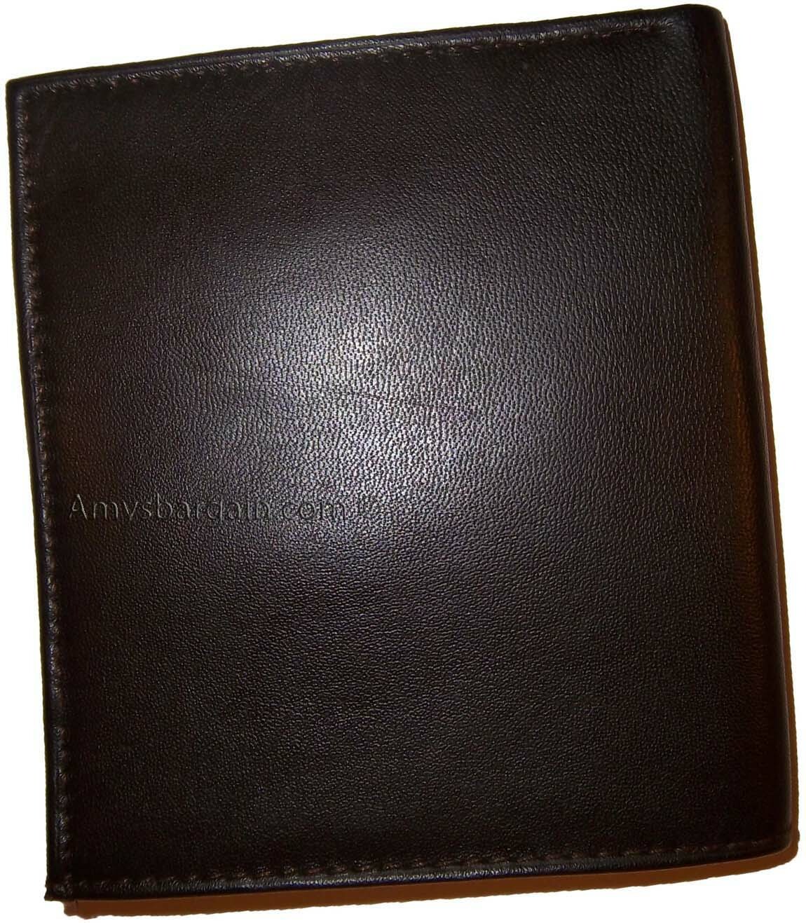 Men's wallet Leather Hipster wallet USA Euro Int'l currencies zip coin purse new - Image 13