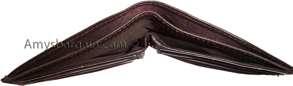 Men's wallet Leather Hipster wallet USA Euro Int'l currencies zip coin purse new - Image 6