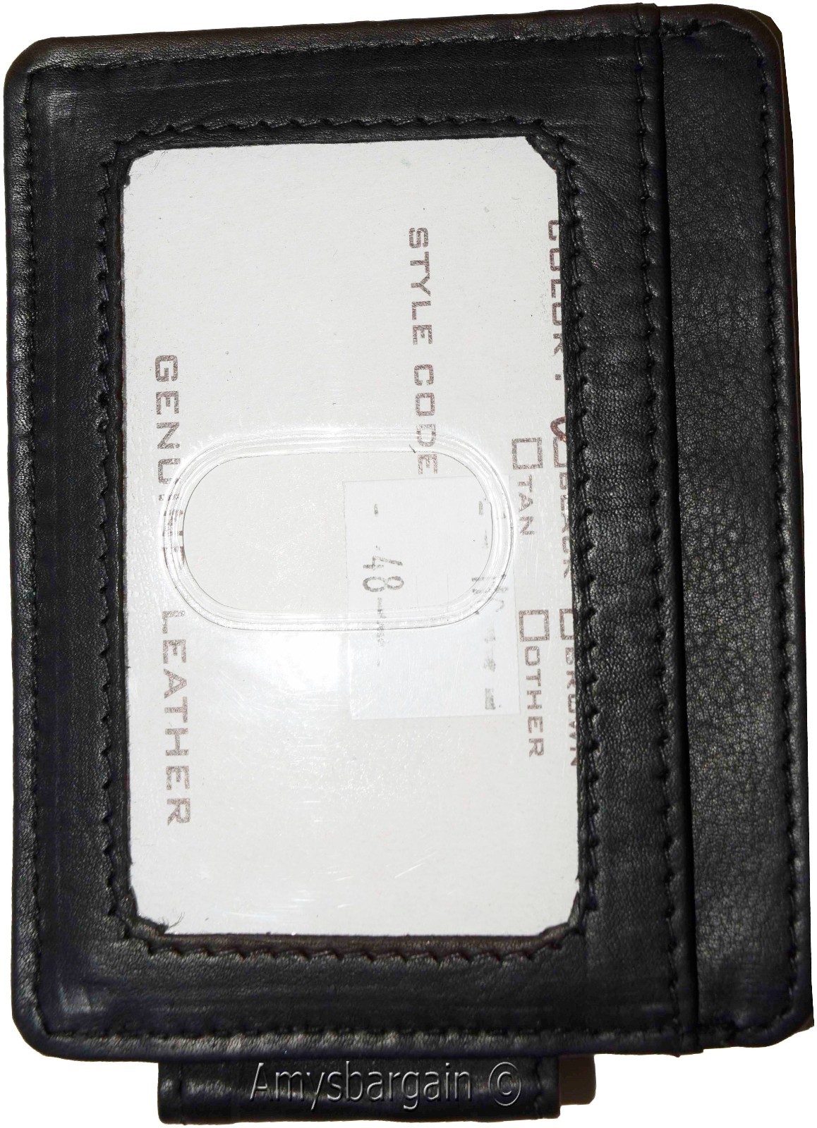 Money Clip, Leather Credit card/ID money clip wallet, magnetic money clip New #8 - Image 8