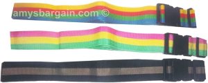 New 3 Luggage straps, Seat belt strength, Luggage straps Travel accessories BRWT