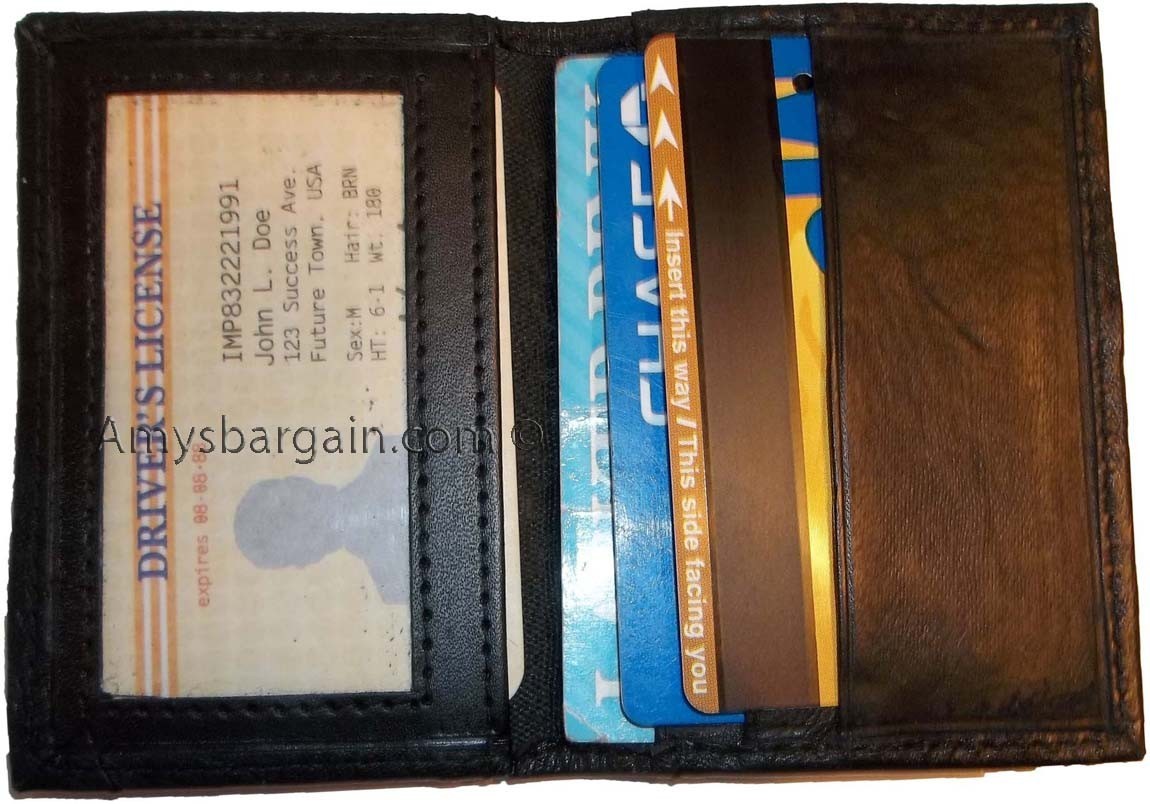 New Leather Business and Credit card case Card holder with 3 card slots/3 IDs NW - Image 4