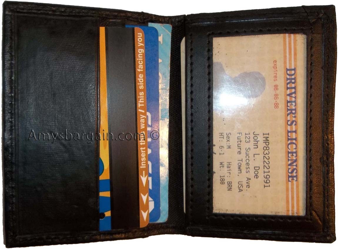 New Leather Business and Credit card case Card holder with 3 card slots/3 IDs NW - Image 5
