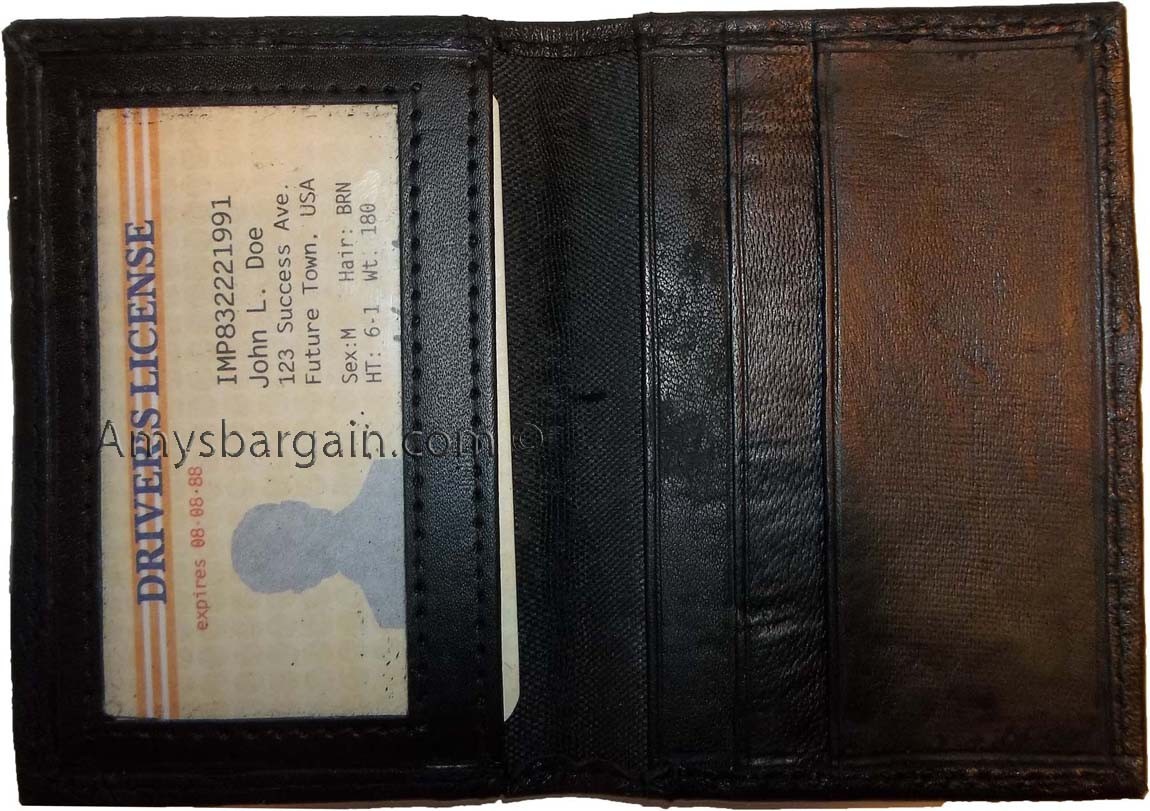 New Leather Business and Credit card case Card holder with 3 card slots/3 IDs NW - Image 7