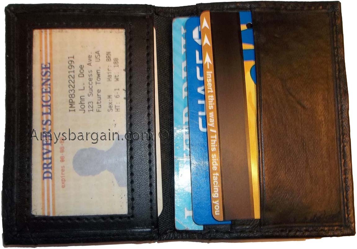 New Leather Business and Credit card case Card holder with 3 card slots/3 IDs NW - Image 9