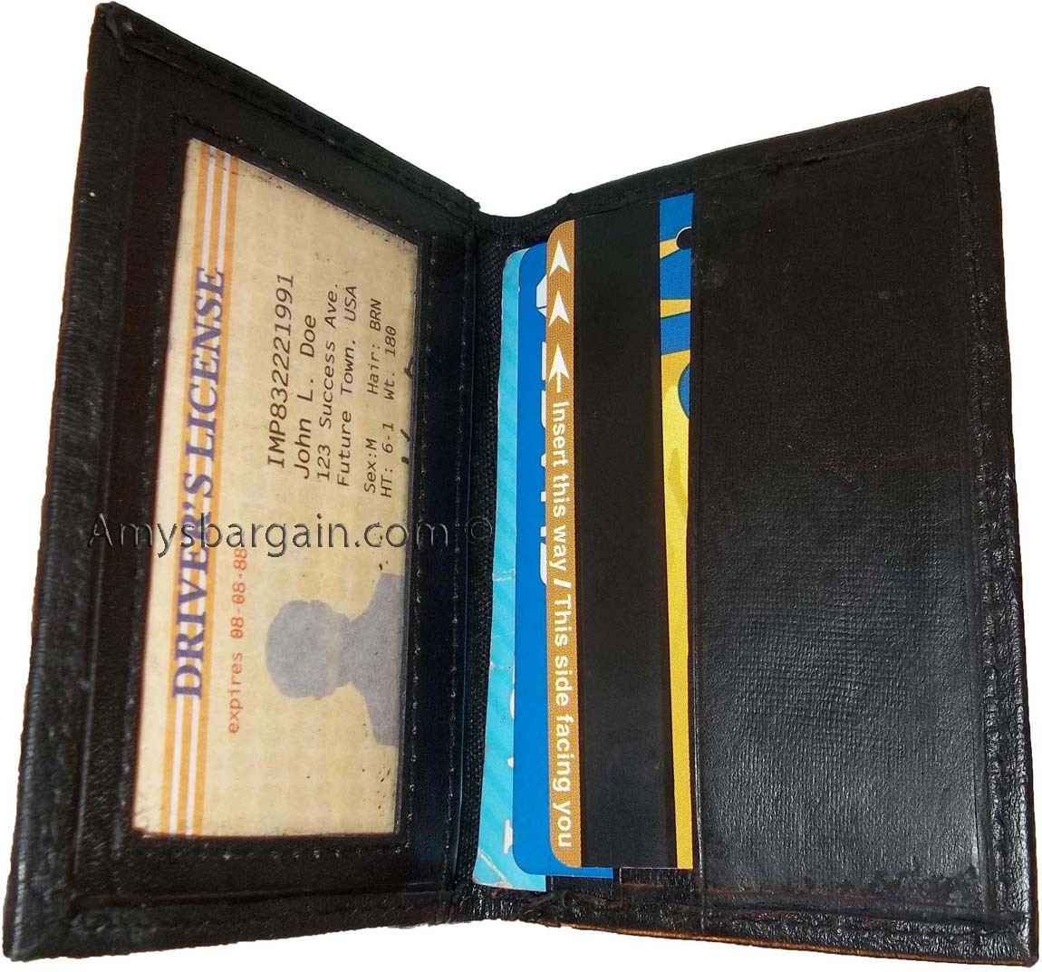 New Leather Business and Credit card case Card holder with 3 card slots/3 IDs NW - Image 10