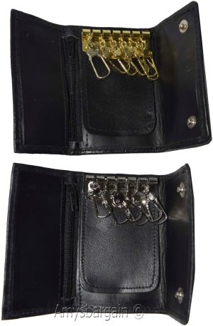 New Leather Key Chain; Zip Coin Case; Key Ring; key chain for men and women #56 - Image 3
