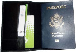 New USA Leather passport case wallet credit ATM card case ID holder Brand New - Image 4