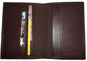 New brown crocodile printed leather passport case wallet credit ATM card case BN - Image 11