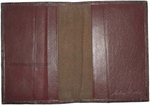 New brown crocodile printed leather passport case wallet credit ATM card case BN - Image 7