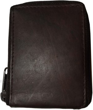 New men's Zip around leather wallet Men's billfold wallet new Brown/Tan bi fold. - Image 10