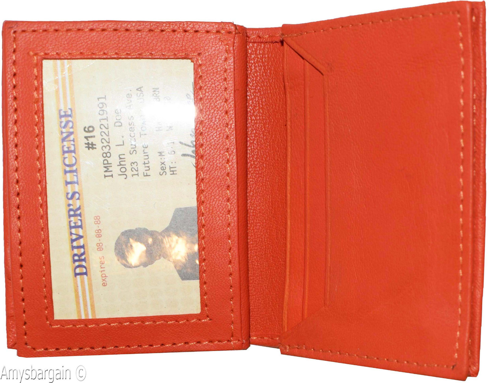 RFID card case leather business credit card id genuine leather 40 card holder - Image 11
