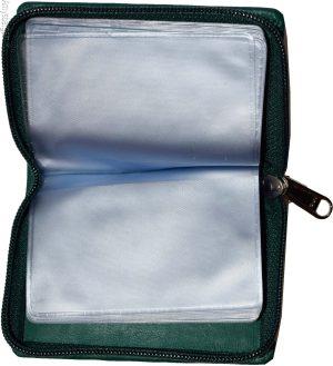 RFID zip around leather business card id credit card picture case 30 card slots. - Image 4