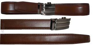 Real Leather Men’s Belt (L) Automatic lock. Dress & Casual belt. Fashion belt. - Image 9