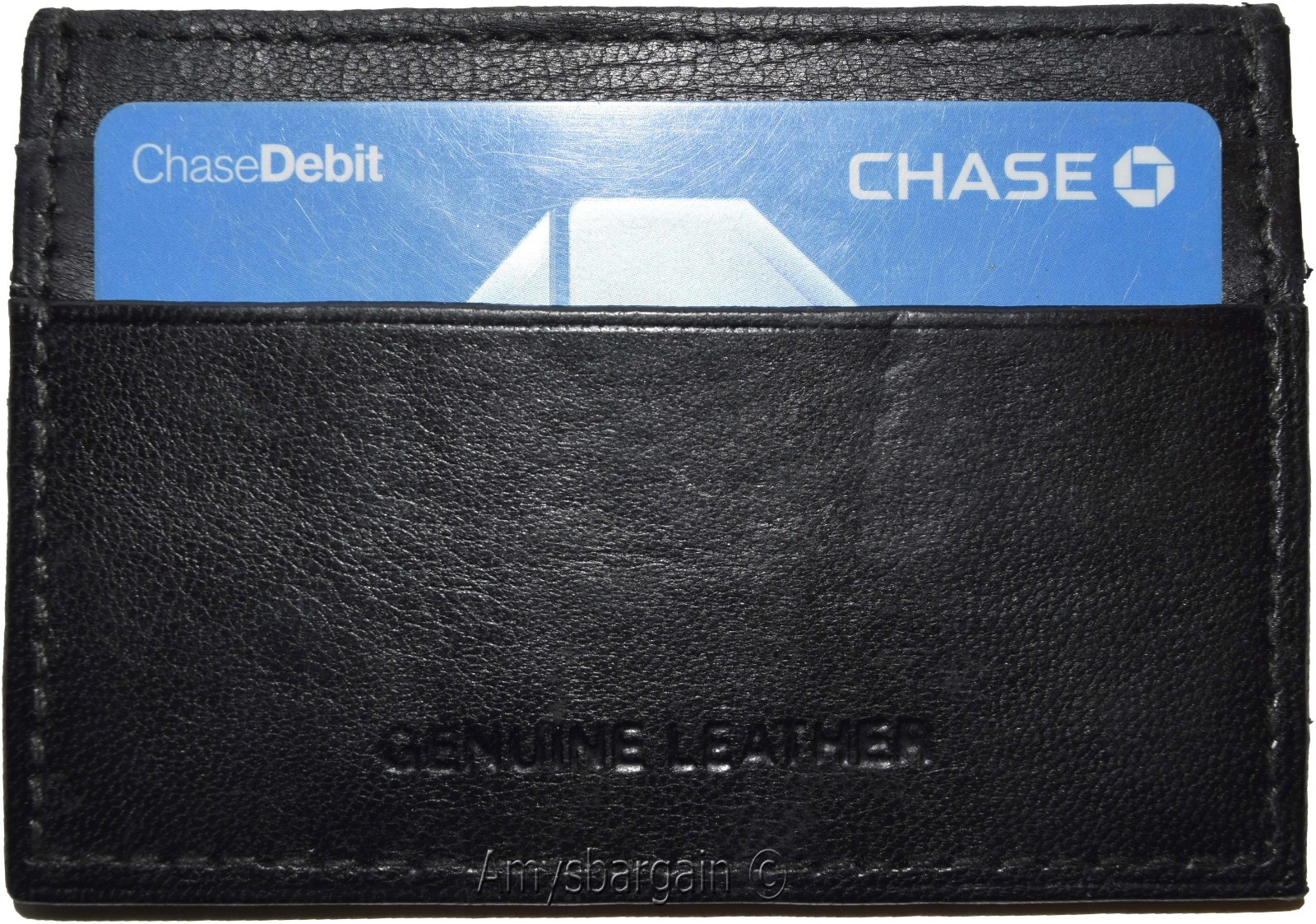 Slim Credit card case, 5 Credit card leather case, Thin card case, leather case - Image 3