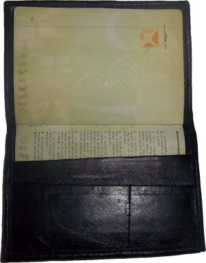 USA leather passport cover black unbranded new passport and credit card case - Image 8
