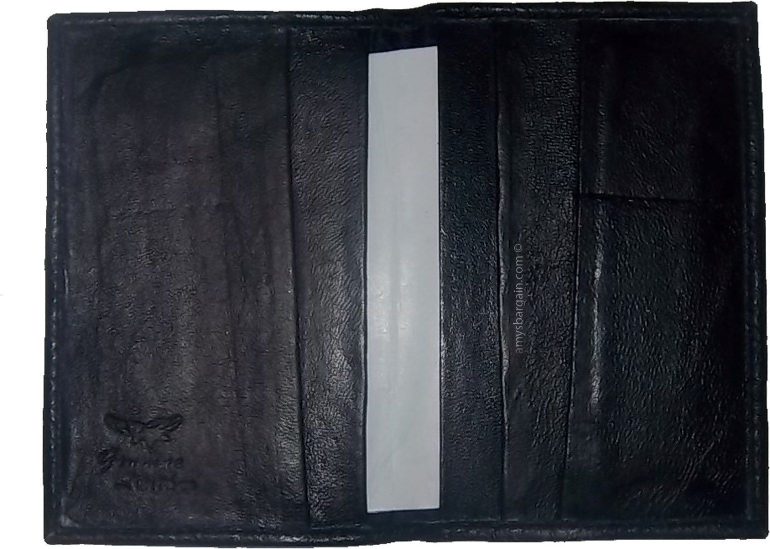 USA leather passport cover black unbranded new passport and credit card case - Image 9