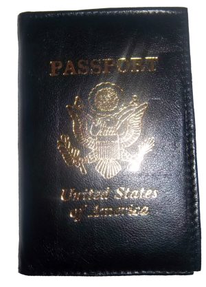 USA leather passport cover black unbranded new passport and credit card case - Image 10